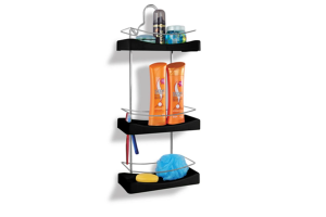 PORTA SHAMPOO PRETO REF-350-7 NIQUELART