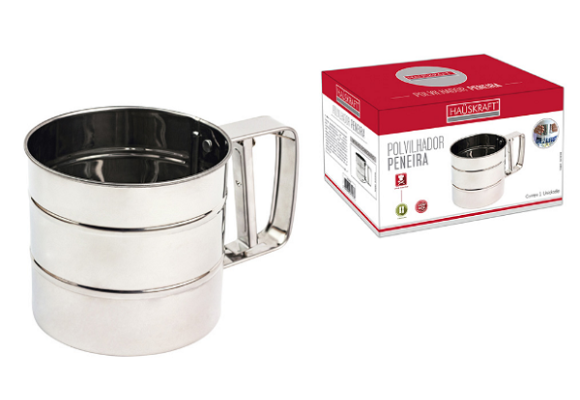 POLVILHADOR PENEIRA INOX 250G REF-POLV001