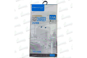 CARREGADOR FAST CHARGER 2USB 3.1A REF-Y33-1V8
