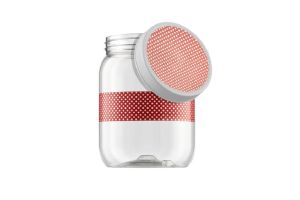 POTE PET TR 1000ML POA VERMELHO REF-6815