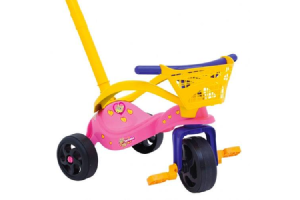 TRICICLO FOFINHA C/EMPURRADOR CESTINHA REF-7497
