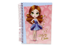 CADERNO 15X1 MA CHERIE 300 FOLHAS