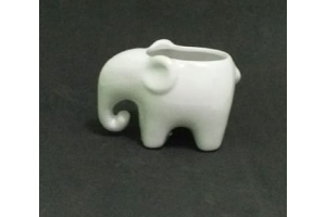CACHEPOT ELEFANTE DECORATIVO CERAMICA 10,5X6X6,5CM REF-CB0192