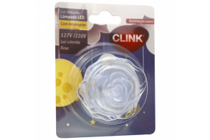 LUZ NOTURNA ROSA 6,5CM REF-CK2172