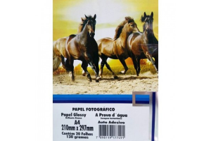 PAPEL FOTOGRAFICO AUTO ADESIVO 130G 20FLS COD.302010008