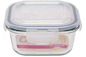 POTE HERMETICO QUADRADO 520ML REF-0101