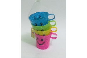 CJ CANECA PLASTICA COM 4 8X8CM REF-9105