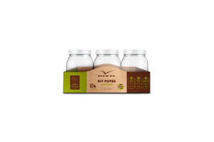 KIT POTE LISO 0,75L ECO BRANCO REF-101997230107
