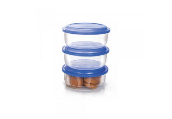 GOLD POTE REDONDO MD 3 PECAS TRANSP REF-552/3