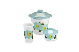 SUPER KIT P/LIMPEZA 3 PCS DECORADO A MAO REF-9040