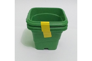 VASO 400ML QUADRADO C/3 VERDE REF-257