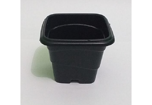 VASO 400ML QUADRADO PRETO REF-249