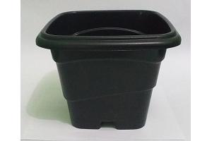 VASO 6 LTS QUADRADO  PRETO REF-7004