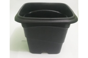 VASO 10LT QUADRADO PRETO REF-7006