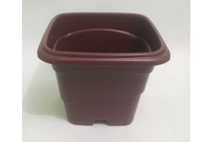 VASO 6LTS QUADRADO MARROM REF-260