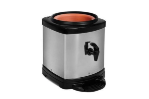 SUPORTE P/ GALÃO DE ÁGUA INOX COM CUBA DE BARRO