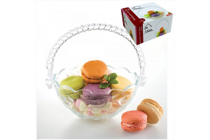 BOMBONIERE C/ALÇA 15CM ROSA REF-HC9111448