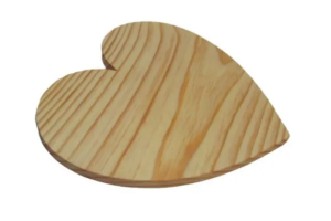 TABUA DE CORTE CORAÇAO MAD 30CM REF-SKE20810