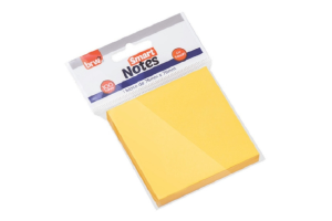 BLOCO DE ANOTAÇÕES BRW LARANJA 76x76mm COM 100 FOLHAS