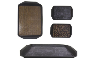 BANDEJA RETANGULAR ESTAMPADA PLASTICO 43X29,5CM REF-CK2906