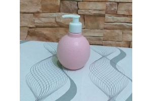 PORTA SABONETE LIQUIDO ROSA 300ML REF-62006