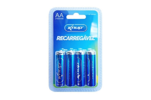 PILHA KNUP RECARREGAVEL AA 1.2V 2700MAH REF-KP4800AA