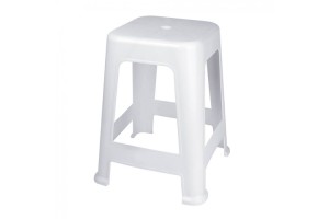 BANQUETA PLASTICA MOR BRANCA REF-15151111