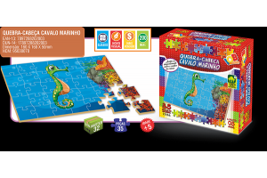 QUEBRA CABEÇA CAVALO MARINHO 35 PEÇAS REF-200