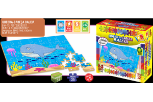 QUEBRA CABEÇA BALEIA 35 PEÇAS REF-202