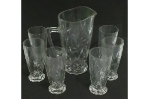 KIT JARRA C/6 COPOS DE VIDRO 23X14CM REF-FFBZ190020
