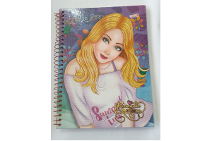 CADERNO CAPA DURA  1X1 96 FLS ROMANTIC