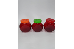 PORTA CONDIMENTO DE VIDRO VERMELHA REF-25139