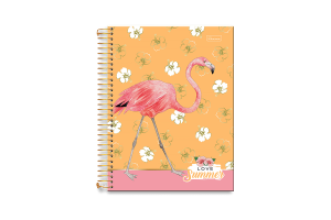 CADERNO 20X1  LOVE SUMER  400 FOLHAS