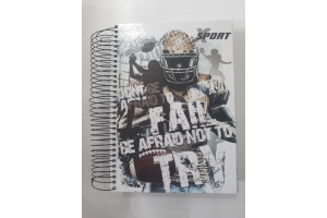 CADERNO 20 MATERIAS 400 FLS X-SPORTS COD.110