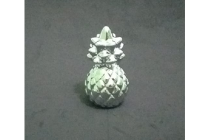 ADORNO ABACAXI CERAMICA MTALIZADO ROSE REF-47619562