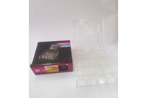 PORTA MAQUIAGEM DE PLASTICO 14X14CM REF-EL00041