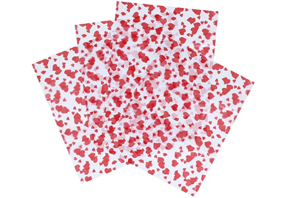 SACO P/ PRESENTE AMOR VERMELHO 43CMX59CM C/50 PÇS COD.5086